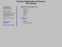 Tablet Screenshot of mathsciencehelp.com